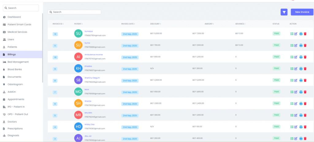 Billing - Hospital Management Software - MNP Techs