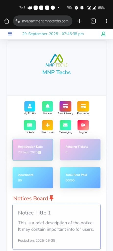 Tenant Mobile App