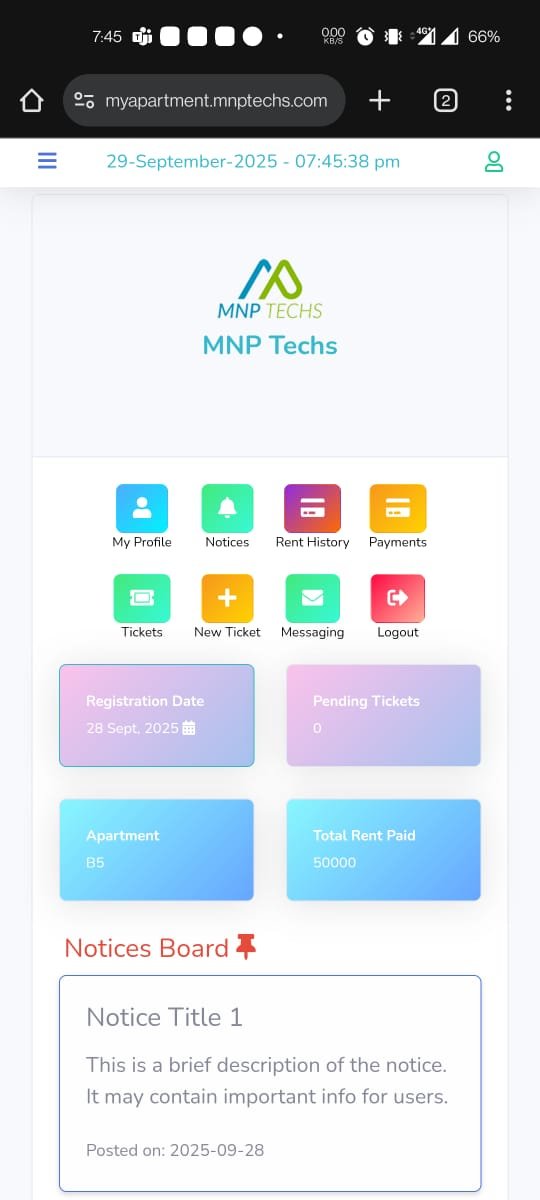Tenant Mobile App