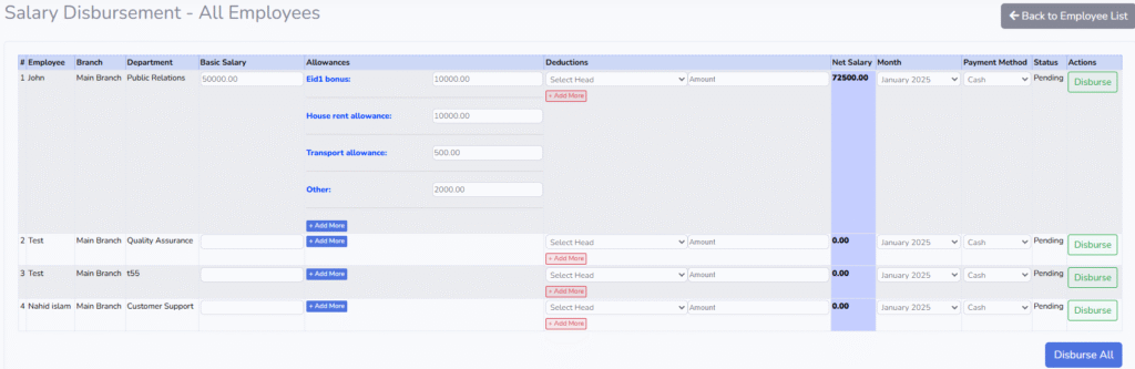 Salary Sheet - Residoo - Apartment Management Software